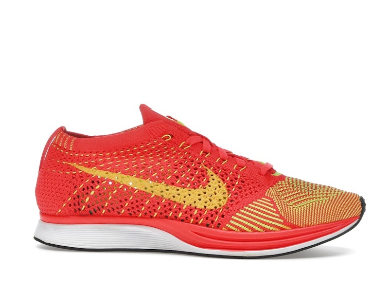 Nike Flyknit Racer Bright Crimson Volt