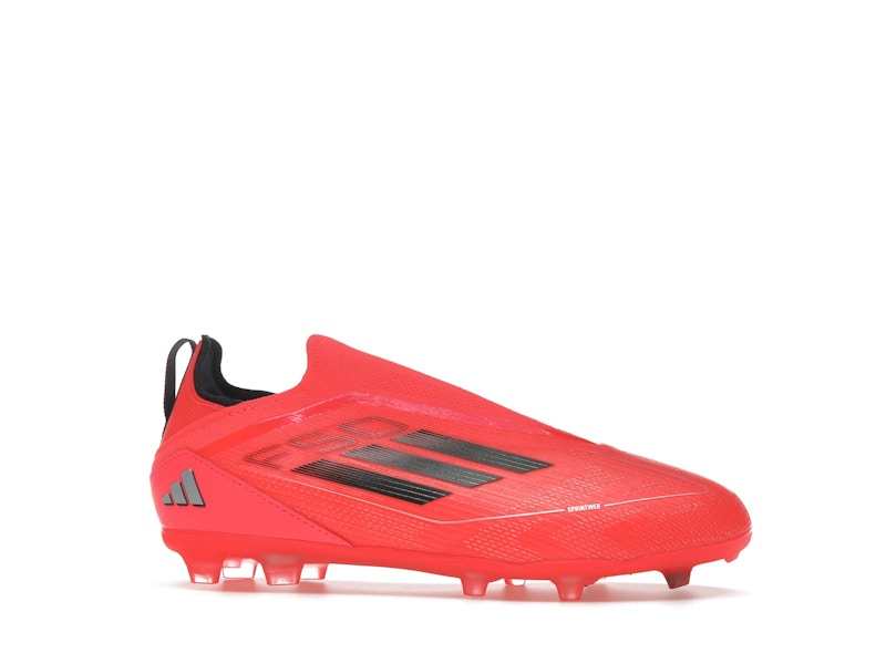 adidas F50 Pro Laceless FG Turbo Aurora Black Platinum Metallic (GS)