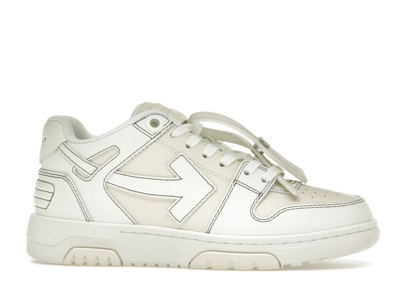 OFF-WHITE Out Of Office OOO Low Tops Cream White