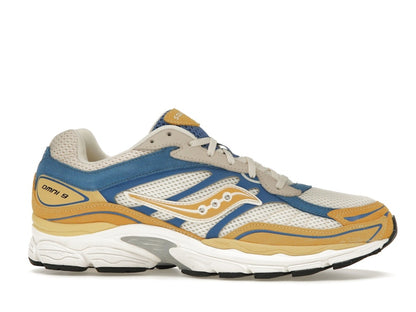 Saucony ProGrid Omni 9 Premium Cream Yellow Royal Blue