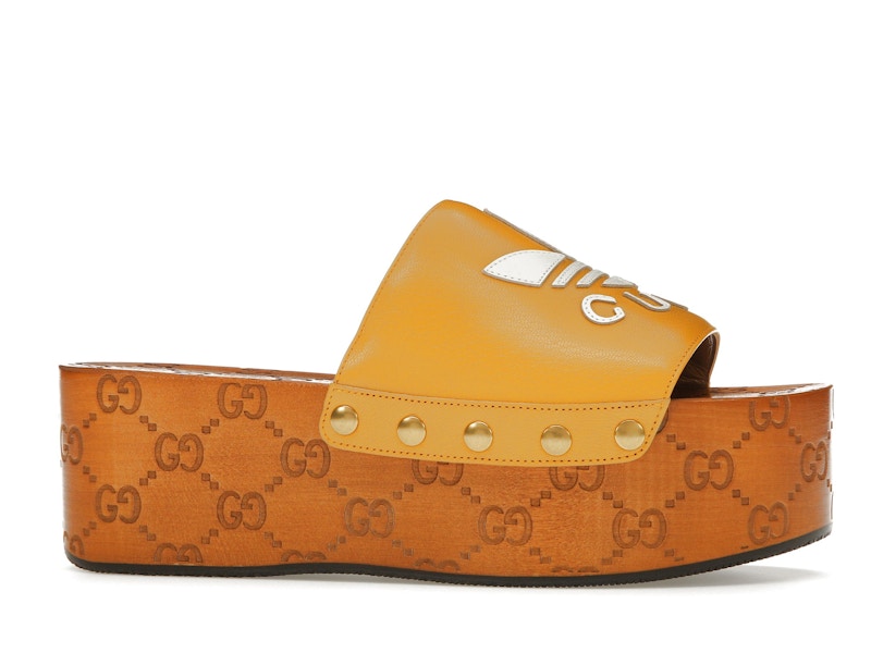 Gucci x Adidas GG Clog Yellow (Women's)