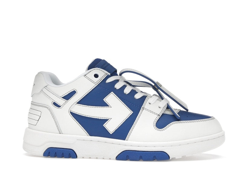 OFF-WHITE Out Of Office OOO Low Tops White Dark Blue