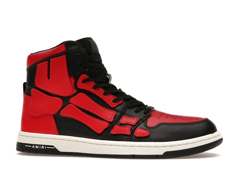 AMIRI Skel Top Hi Black Red White