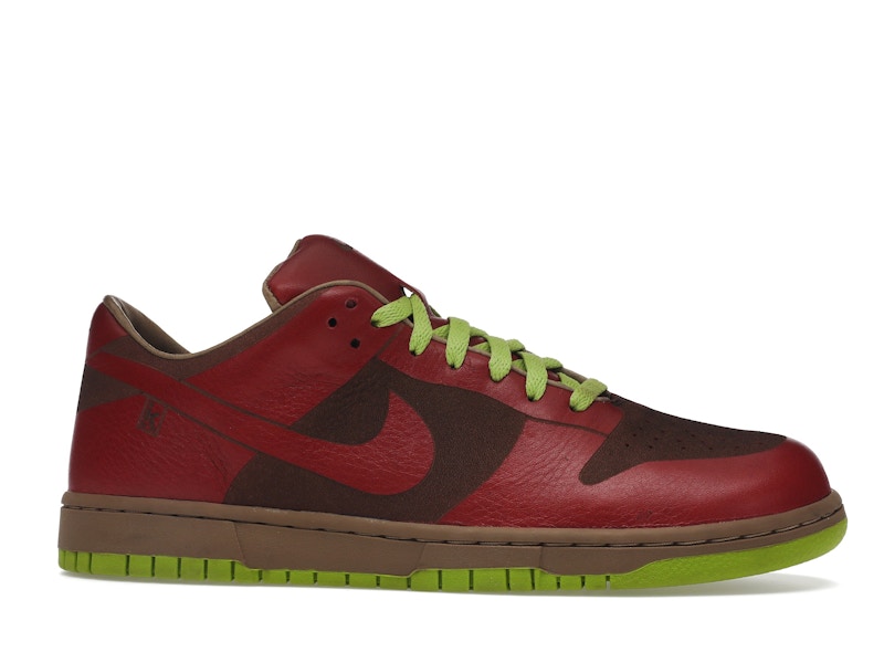 Nike Dunk Low 1-Piece Laser Varsity Red Chartreuse