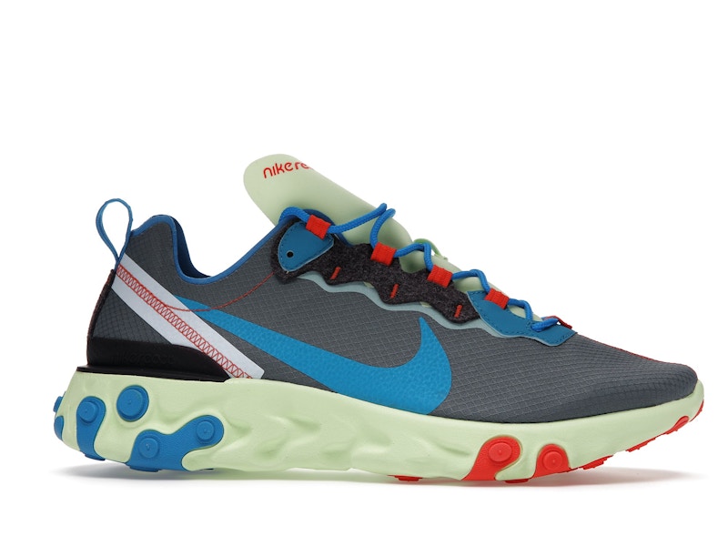 Nike React Element 55 Volt Dark Grey Photo Blue