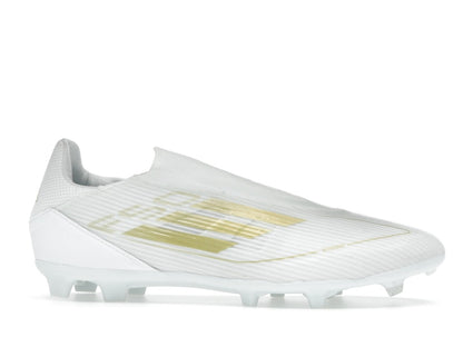 adidas F50 League Laceless Firm/Multi-Ground Cloud White Gold Metallic