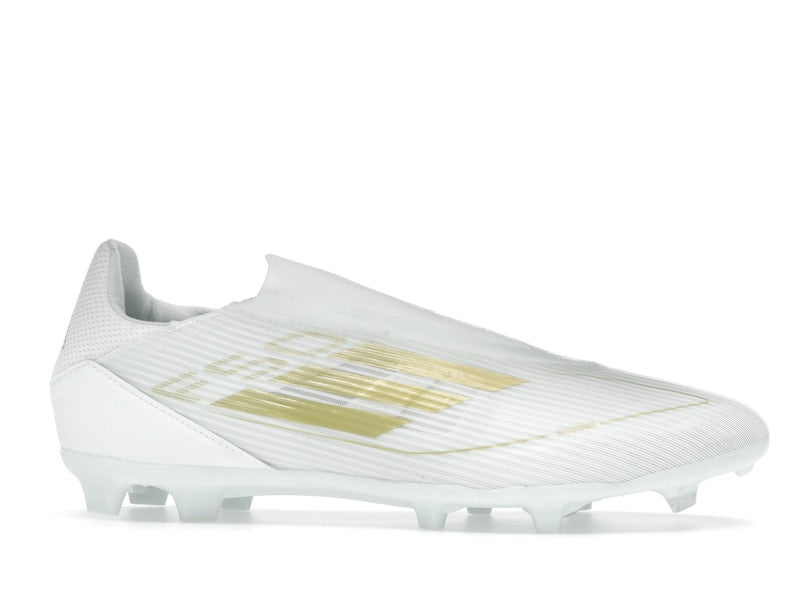 adidas F50 League Laceless Firm/Multi-Ground Cloud White Gold Metallic