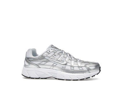 Nike P-6000 White Metallic Silver (GS)
