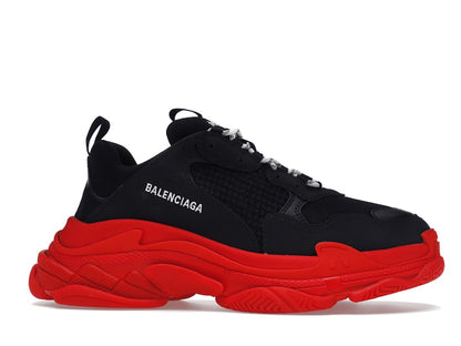 Balenciaga Triple S Black Red Sole