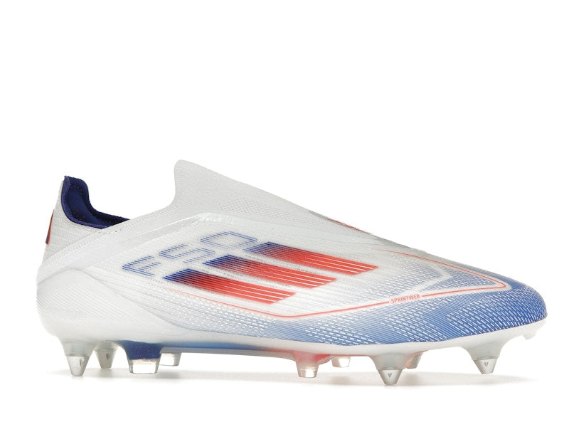 adidas F50 Elite Laceless SG Cloud White Solar Red Lucid Blue