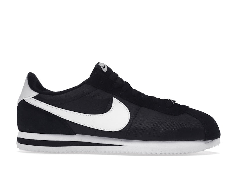Nike Cortez Basic Nylon Black White-Metallic Silver