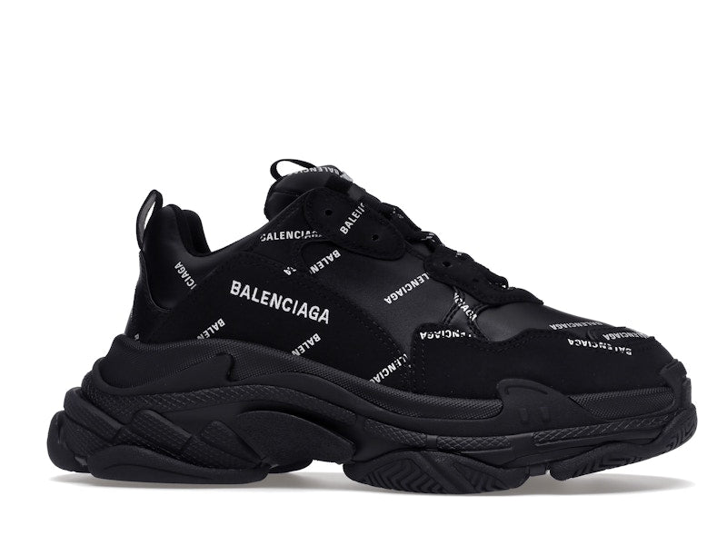 Balenciaga Triple S Black Logo (Women's)