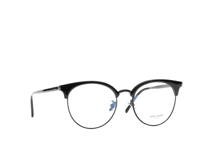 Saint Laurent Round-Frame Acetate Optical Frames Black Black Transparent (SL233F-30002729-001)