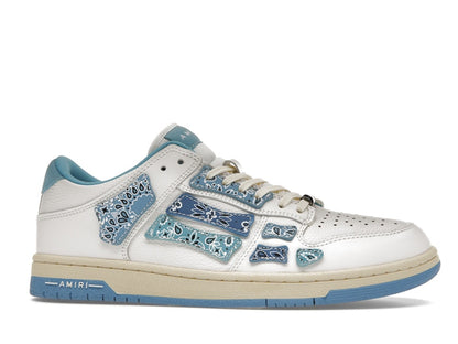 AMIRI Skel Top Low Bandana White Light Blue