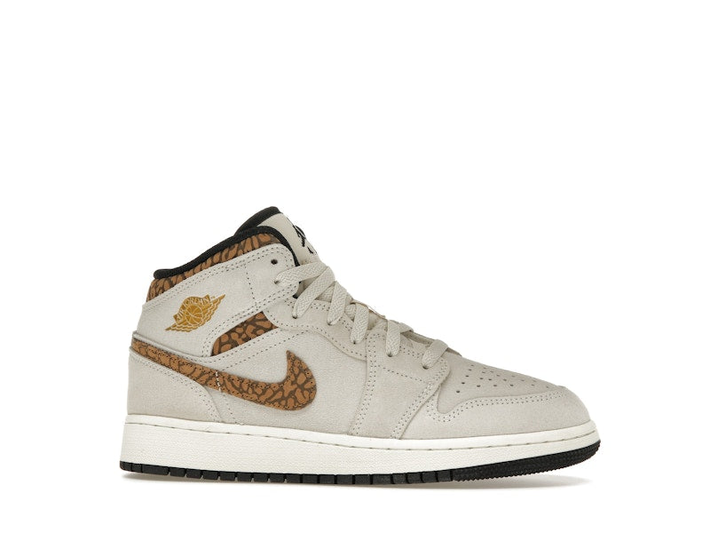 Jordan 1 Mid SE Brown Elephant (GS)