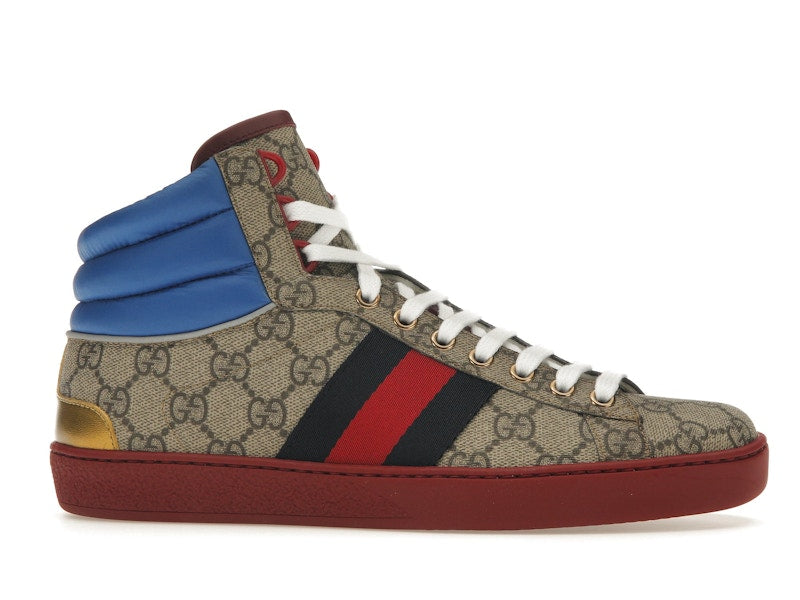 Gucci Ace GG High Top Beige Ebony
