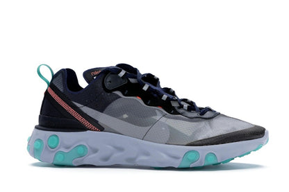 Nike React Element 87 Black Neptune Green