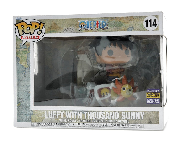 Funko Pop! Rides One Piece Luffy with Thousand Sunny 2022 Winter Convention Exclusive Figure #114