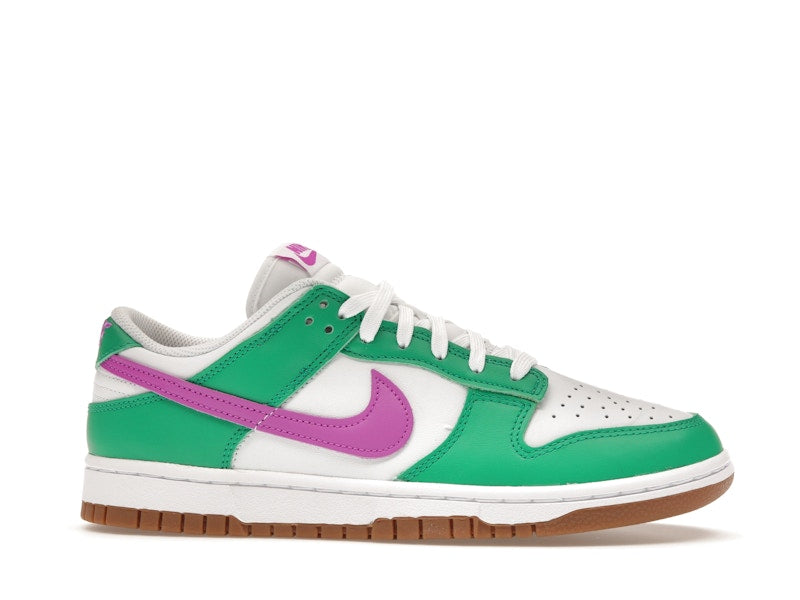 Nike Dunk Low White Stadium Green Fuchsia (Women's)