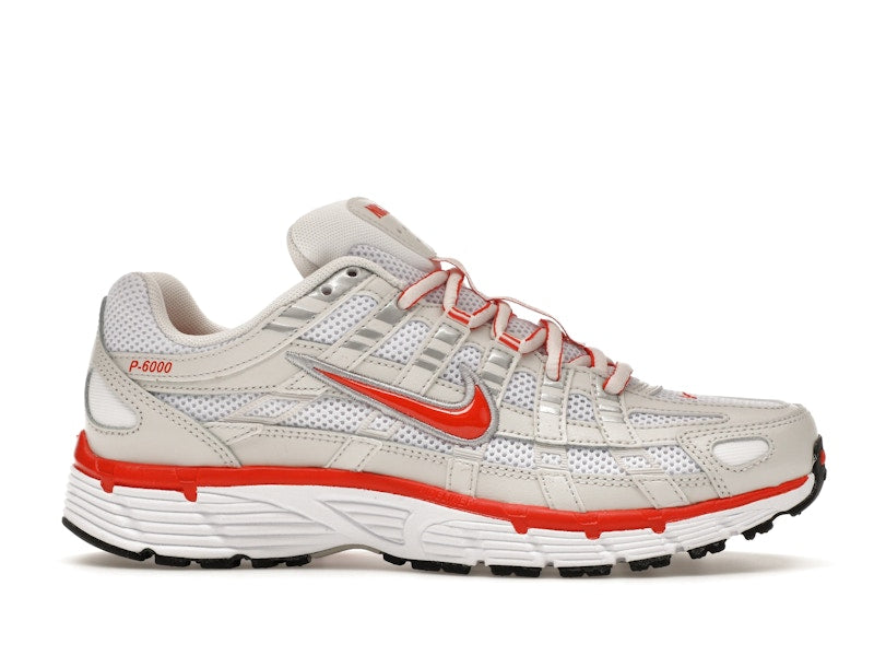 Nike P-6000 White Platinum Tint Black Picante Red (Women's)