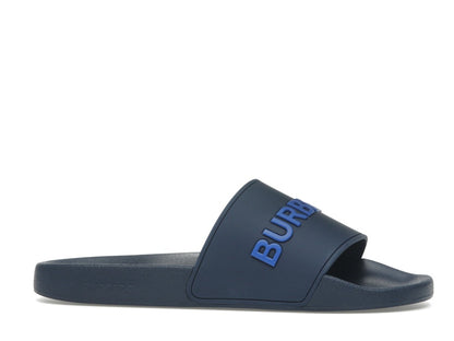 Burberry Embossed Logo Slide Blue