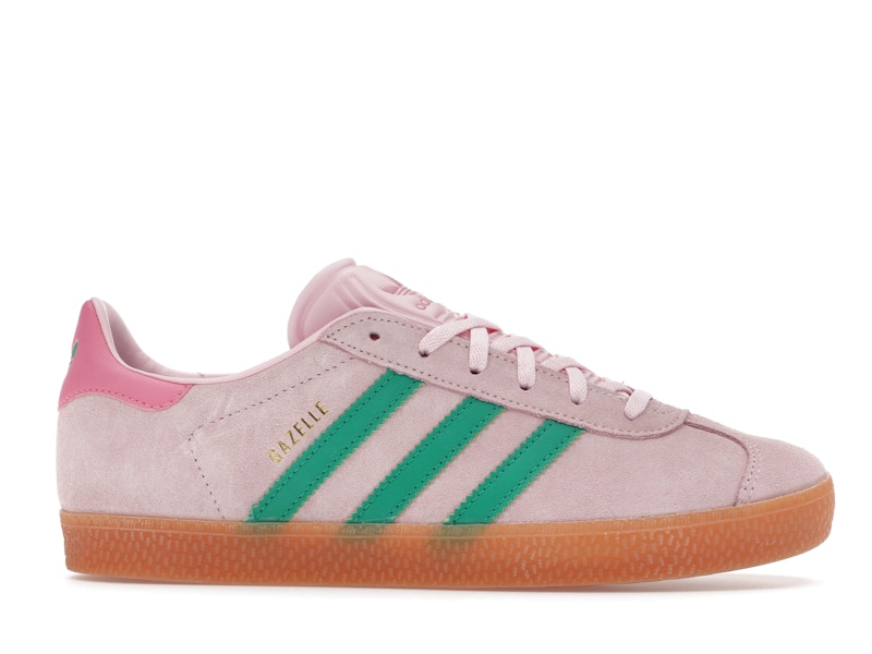 adidas Gazelle Clear Pink Court Green (GS)