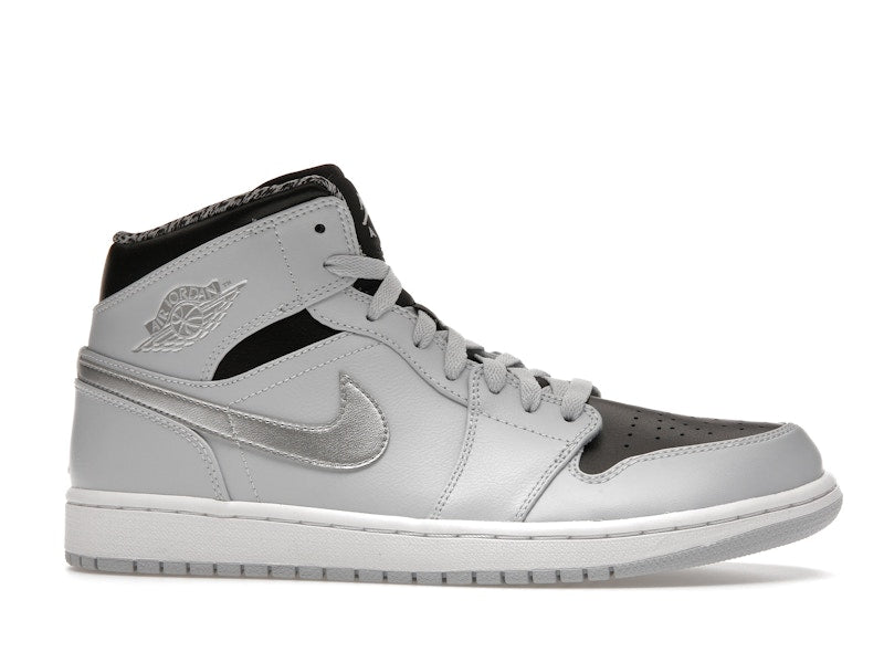 Jordan 1 Mid Pure Platinum Metallic Silver