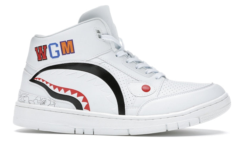 A Bathing Ape Cloud Sta Shark White
