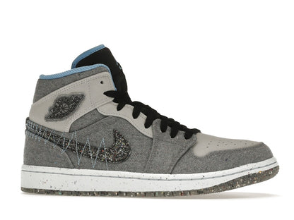 Jordan 1 Mid Crater Grey University Blue