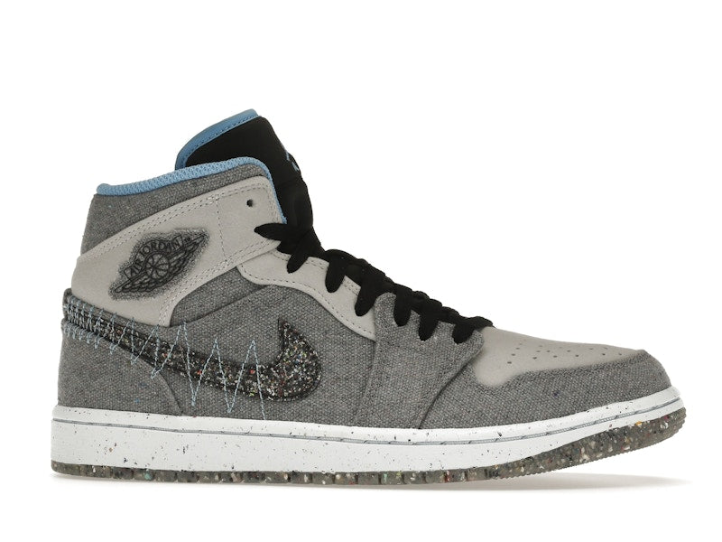 Jordan 1 Mid Crater Grey University Blue