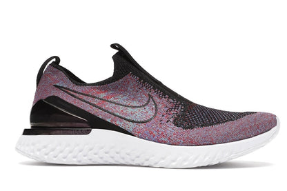 Nike Epic React Moc Flyknit Black University Red Hyper Jade