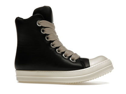 Rick Owens Jumbo Lace Padded Sneaks Black Milk