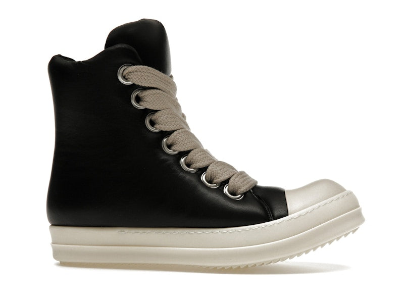 Rick Owens Jumbo Lace Padded Sneaks Black Milk