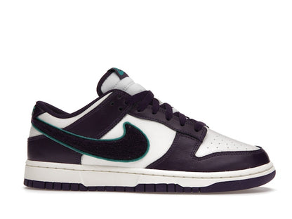 Nike Dunk Low Chenille Swoosh Sail Grand Purple