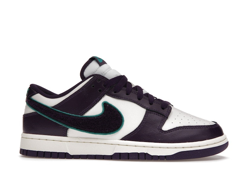 Nike Dunk Low Chenille Swoosh Sail Grand Purple
