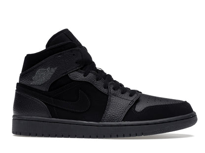 Jordan 1 Mid Black Dark Smoke Grey