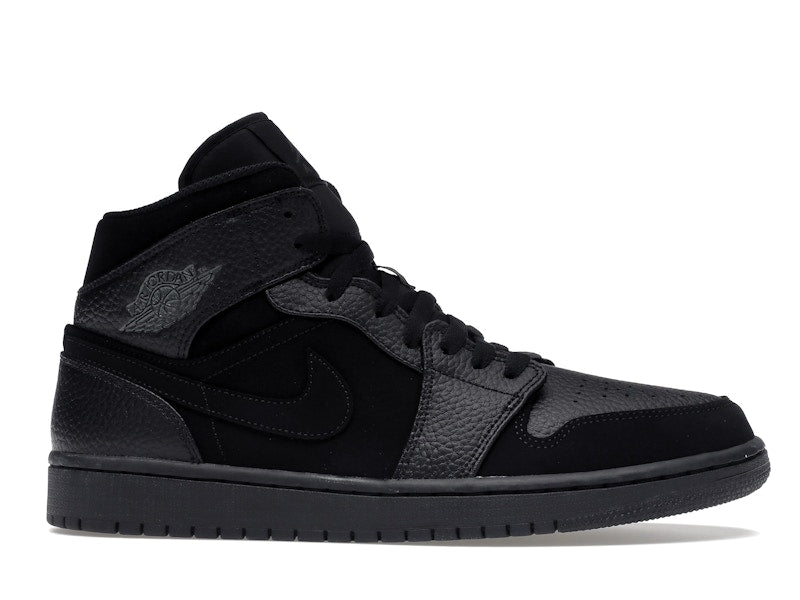 Jordan 1 Mid Black Dark Smoke Grey