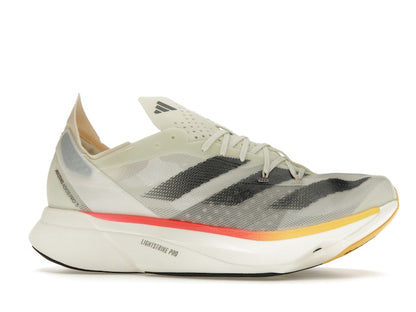 adidas Adizero Adios Pro 3 Ivory Core Black Crystal Sand