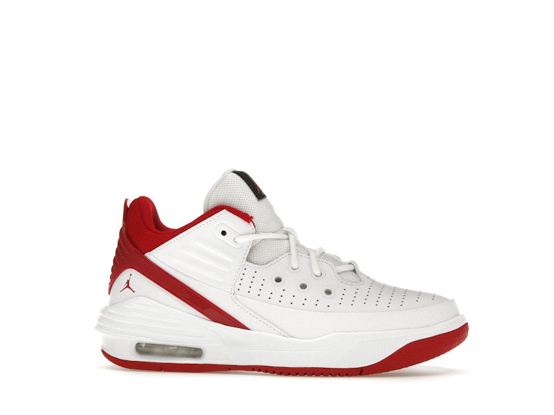 Jordan Max Aura 5 White Black Gym Red (GS)