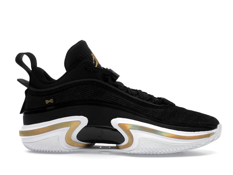 Jordan 36 Low PF Black Gold (White Sole)