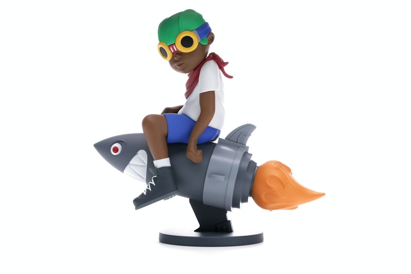 Hebru Brantley x Billionaire Boys Club x Bait Beyond The Beyond Fly Boy Figure 9 Inches White/Multi