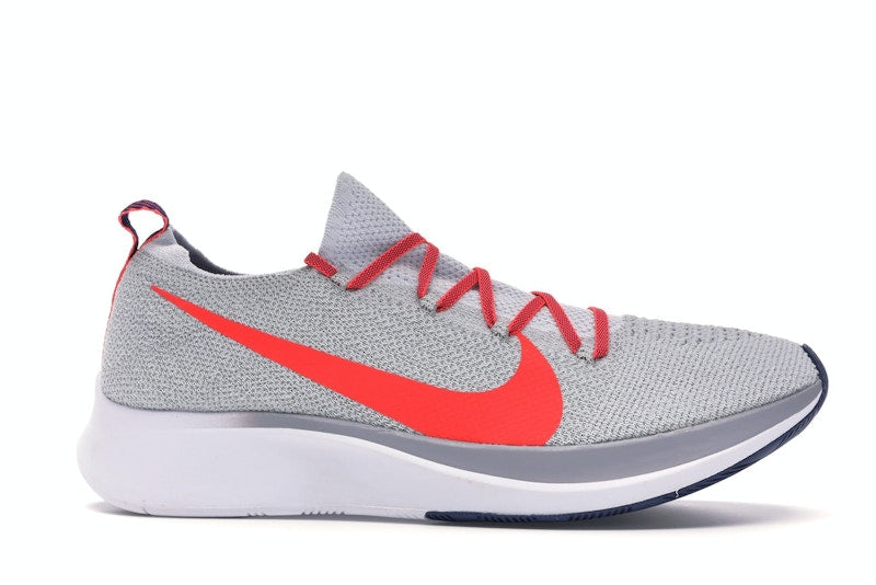 Nike Zoom Fly Flyknit Pure Platinum Bright Crimson