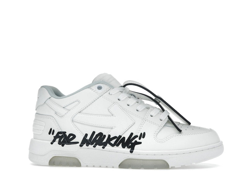 OFF-WHITE Out Of Office OOO Low Tops For Walking White Black (Women's)