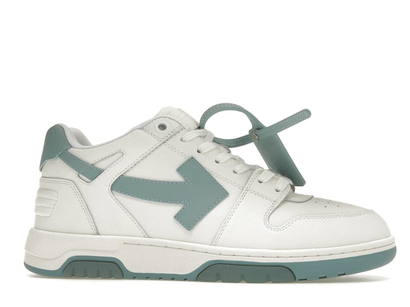 OFF-WHITE Out Of Office OOO Low Tops White Celadon