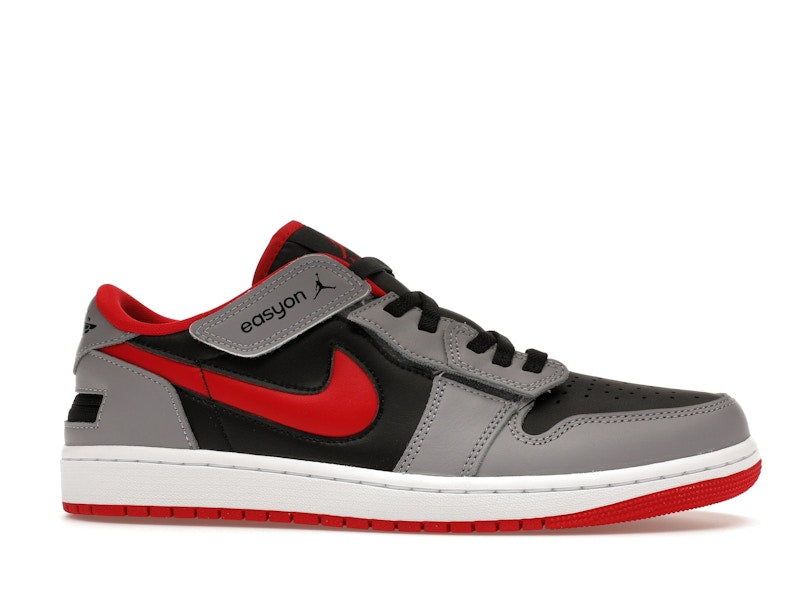 Jordan 1 Low Flyease Fire Red Cement Grey