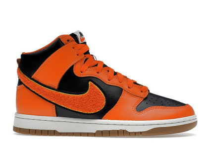 Nike Dunk High Retro Chenille Swoosh Safety Orange