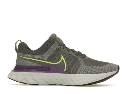 Nike React Infinity Run Flyknit 2 Grey Volt Wild Berry
