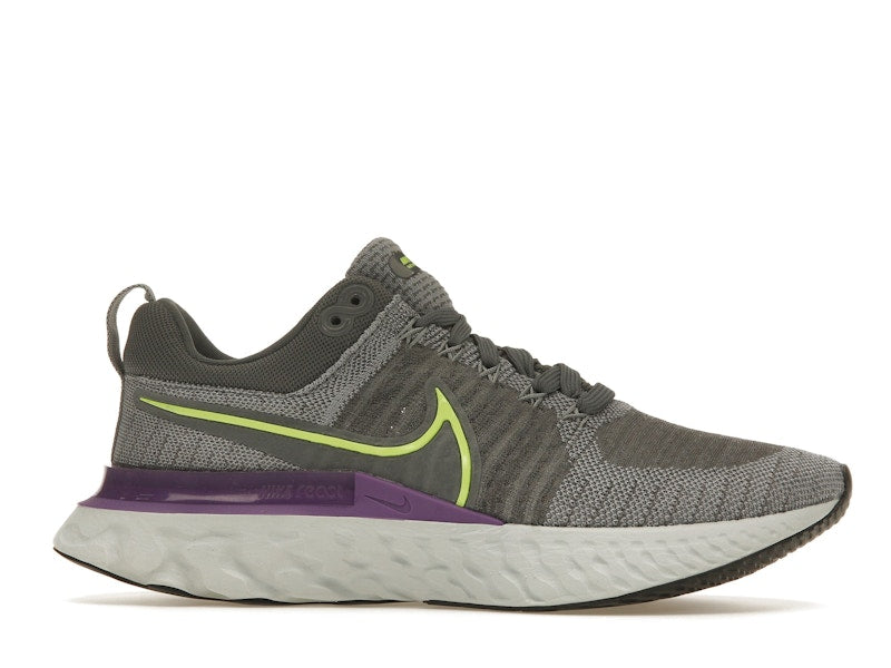 Nike React Infinity Run Flyknit 2 Grey Volt Wild Berry
