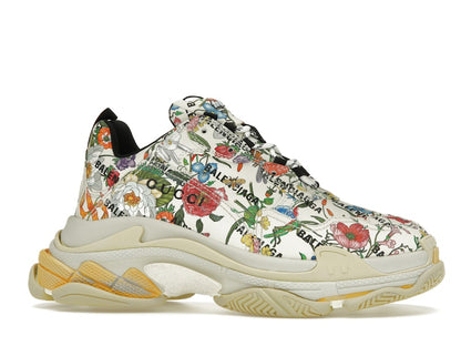 Gucci x Balenciaga The Hacker Project Triple S  Flora Print