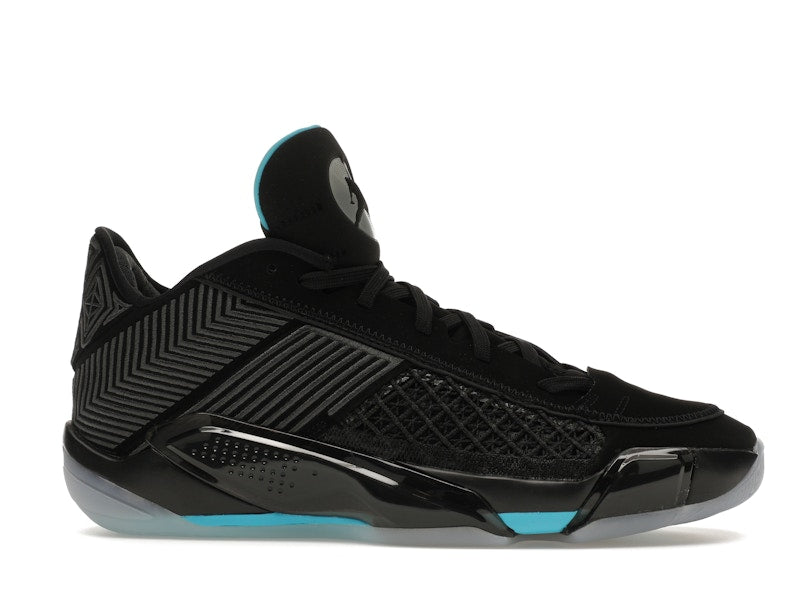 Jordan 38 Low Black Gamma Blue (Translucent Sole)